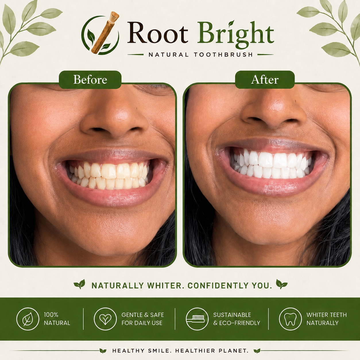 Root Bright - Natural Miswak Toothbrush