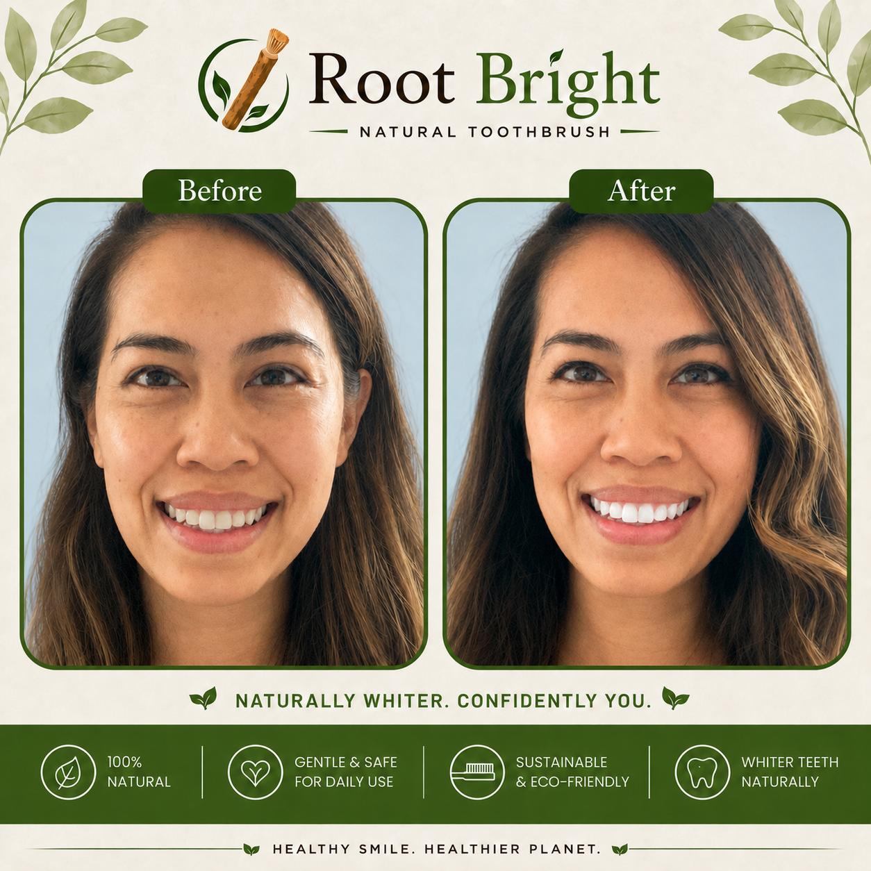 Root Bright - Natural Miswak Toothbrush