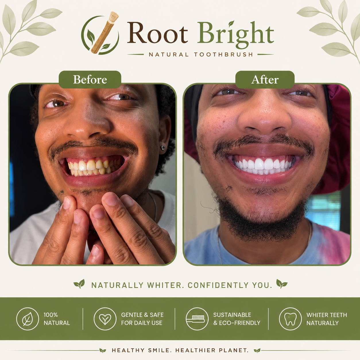 Root Bright - Natural Miswak Toothbrush